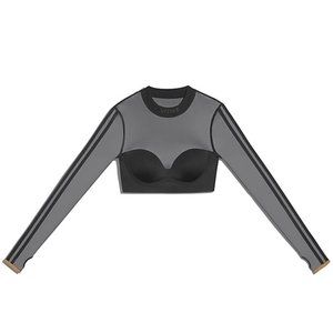 Adidas x Ivy Park Long Sleeve Mesh Corset Crop Top